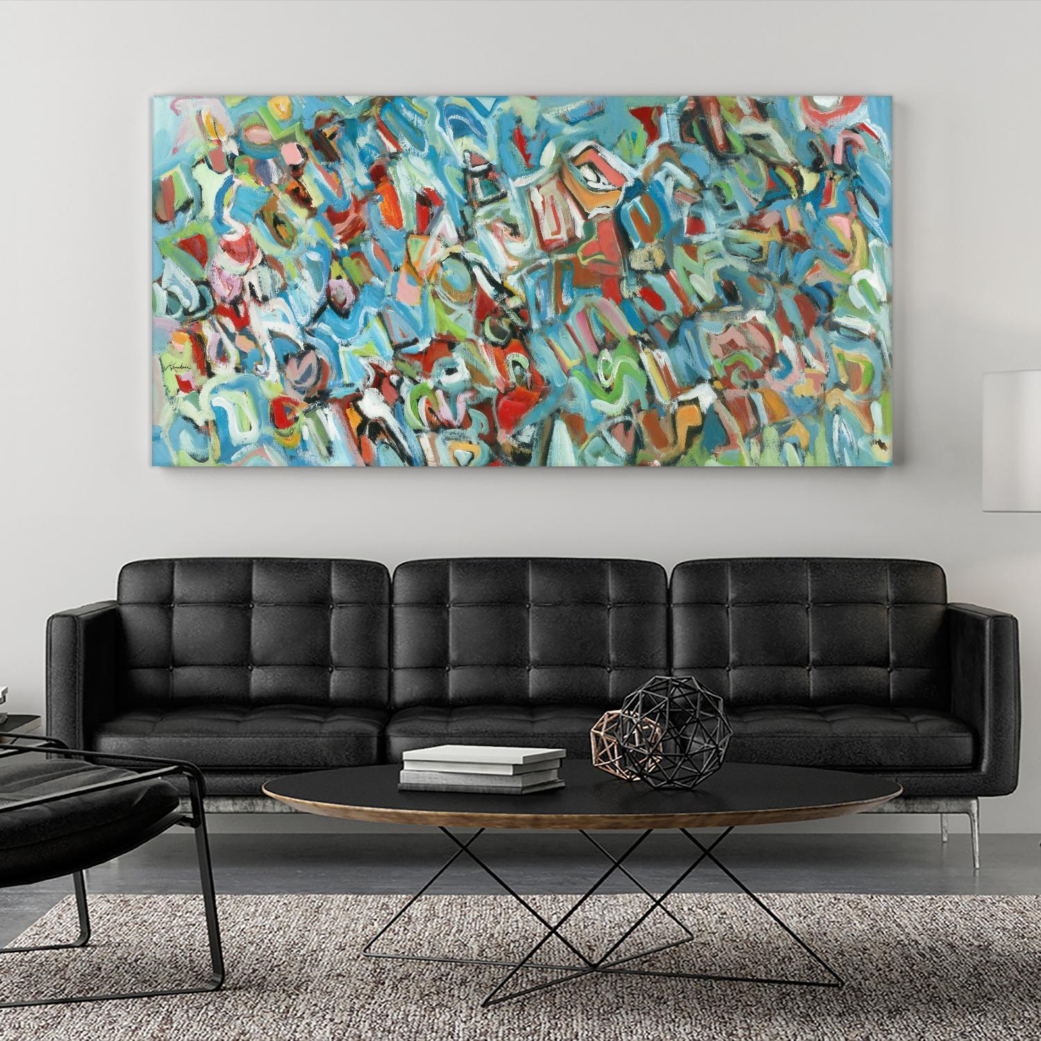 Lignes 2 by Diane Lambin on GIANT ART - red abstract