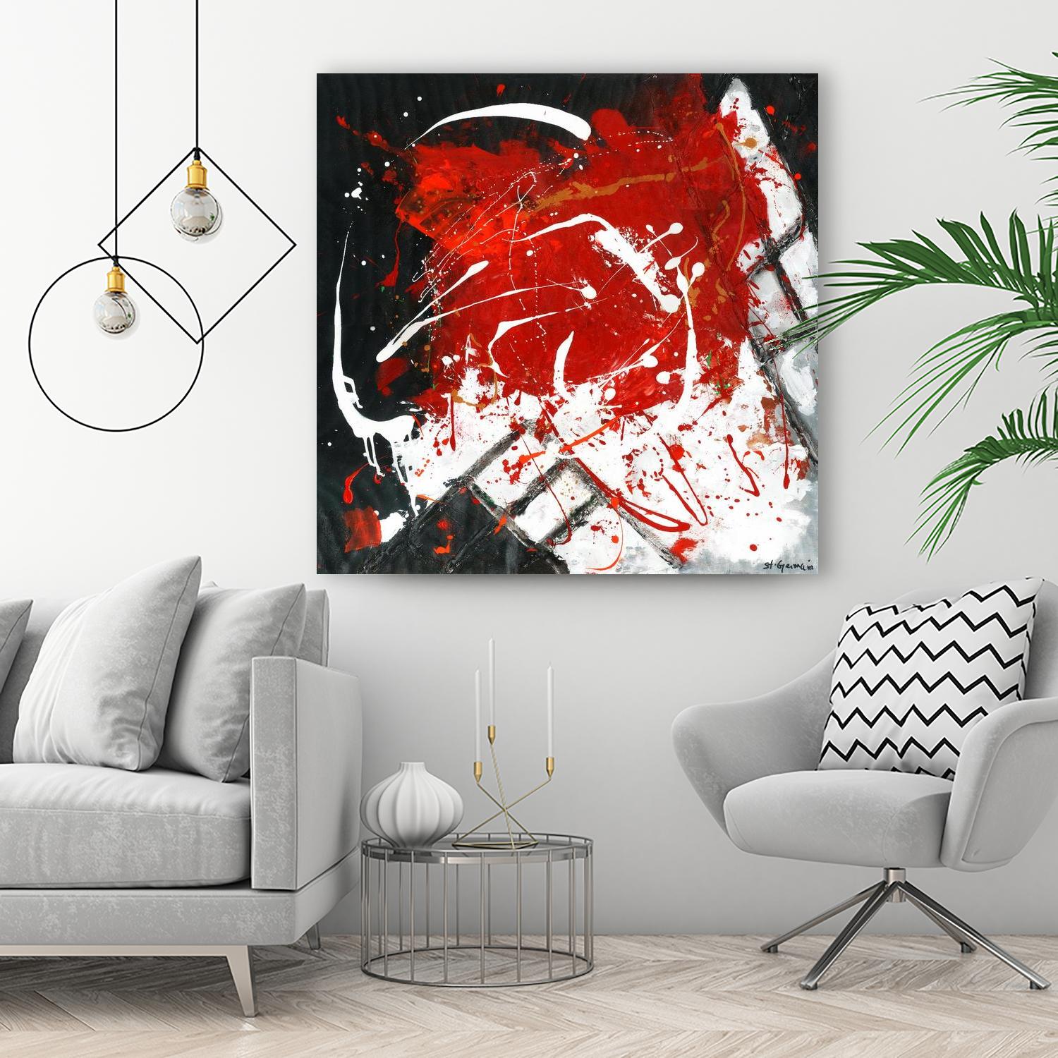 L'univers en couleur by Carole St-Germain on GIANT ART - black abstract