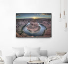Horeshoe Bend along the Colorado River by Nick Jackson on GIANT ART - brown landscape