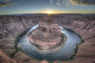 Horeshoe Bend along the Colorado River by Nick Jackson on GIANT ART - brown landscape