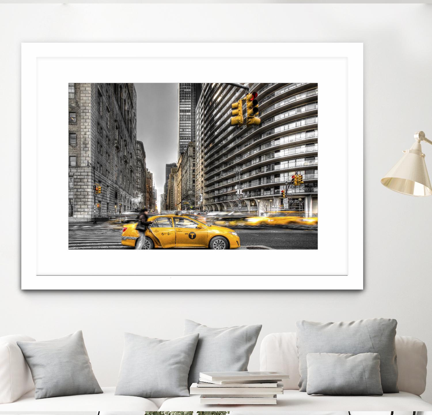 No rest in New York by Nick Jackson on GIANT ART - grey city scene
