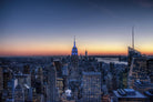 Top of the Rockefeller Center, New York by Nick Jackson on GIANT ART - blue city scene