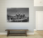 Trains pass Battersea Power Sation by Nick Jackson on GIANT ART - white city scene