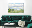 Blue Chickory Fields by Ron Simpkins on GIANT ART - blue landscape