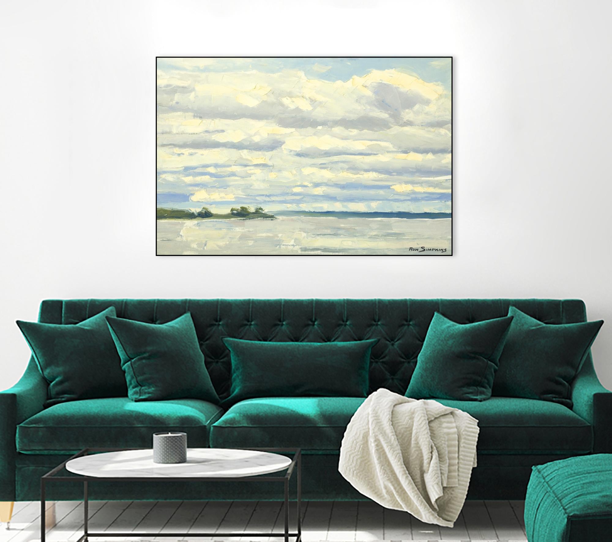 Never Ending Skies by Ron Simpkins on GIANT ART - grey landscape