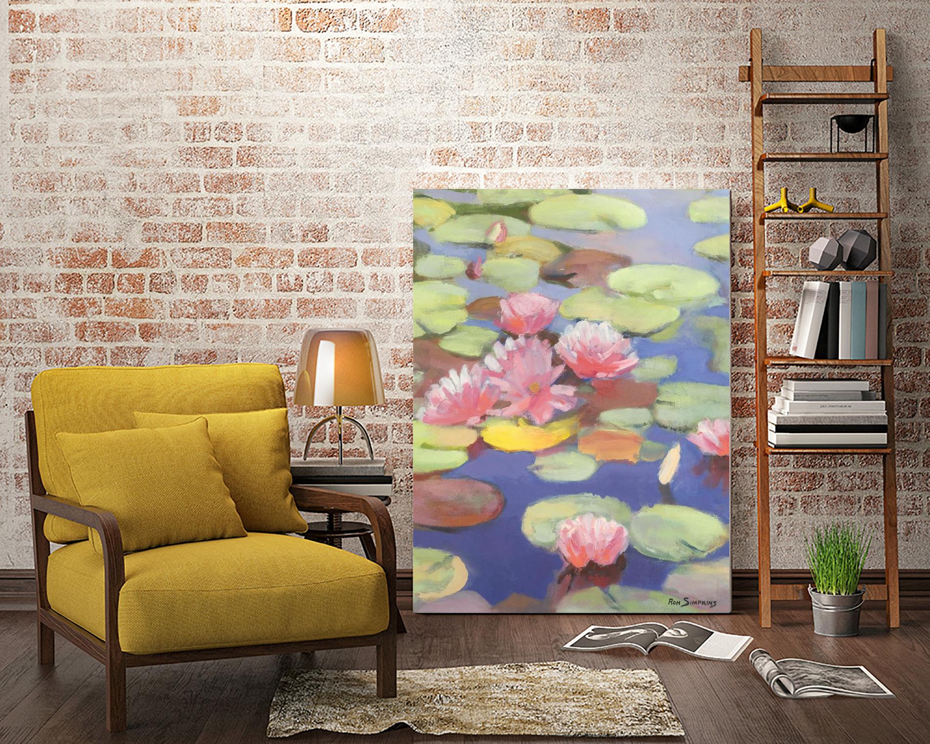 Passion in Pink by Ron Simpkins on GIANT ART - pink flowers nénuphars