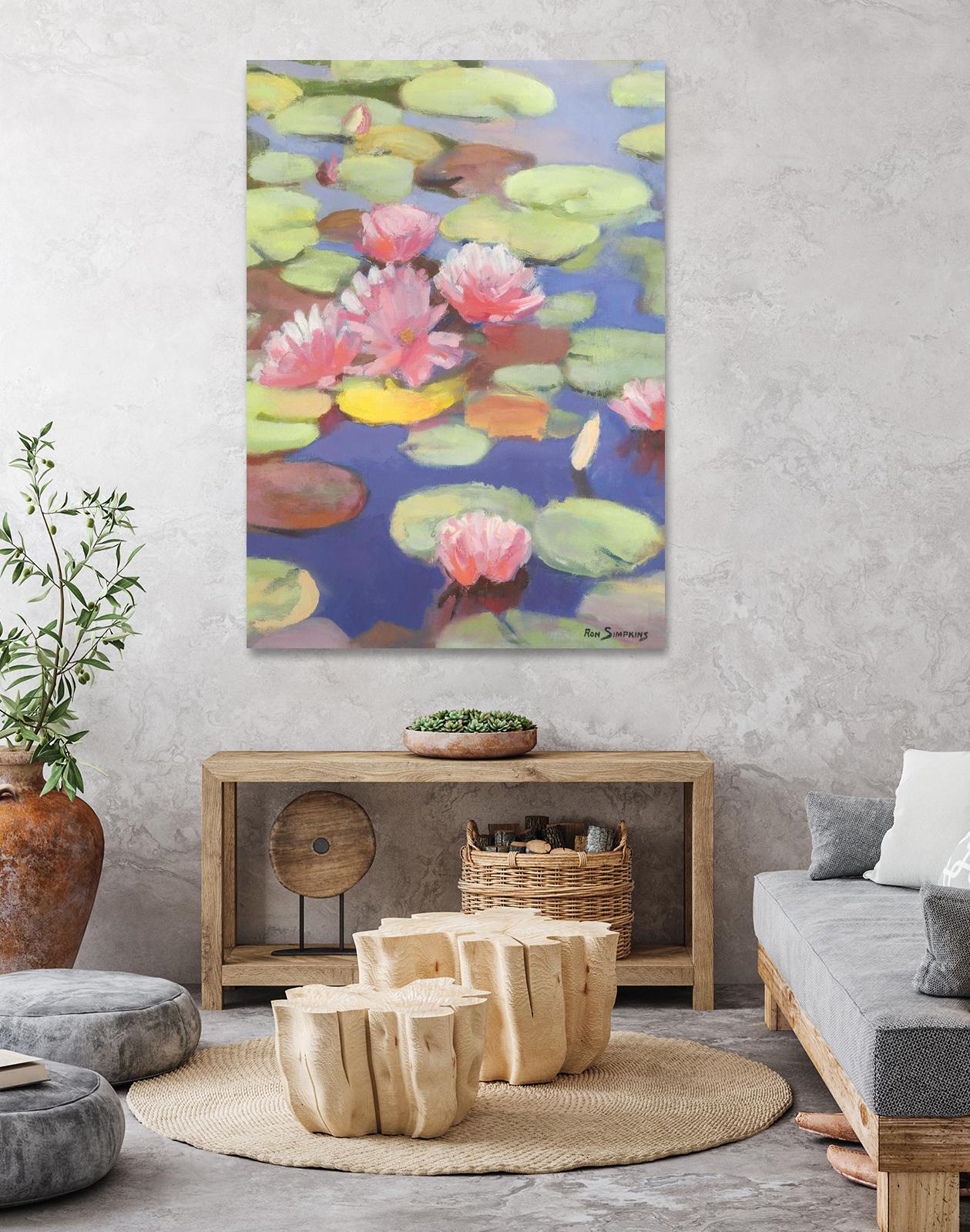 Passion in Pink by Ron Simpkins on GIANT ART - pink flowers nénuphars