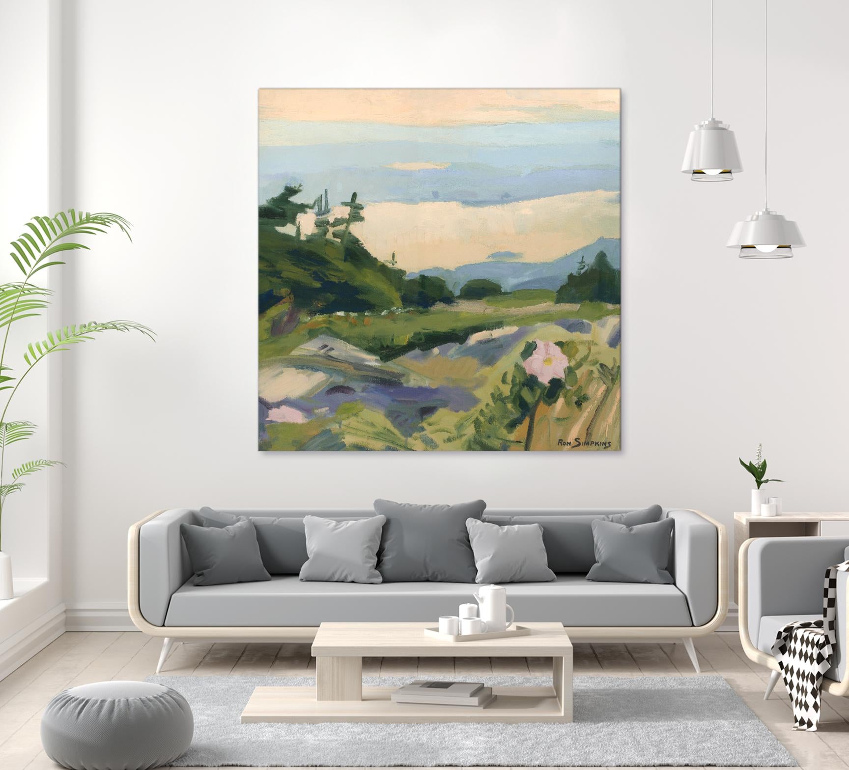 Top of the World by Ron Simpkins on GIANT ART - grey landscape
