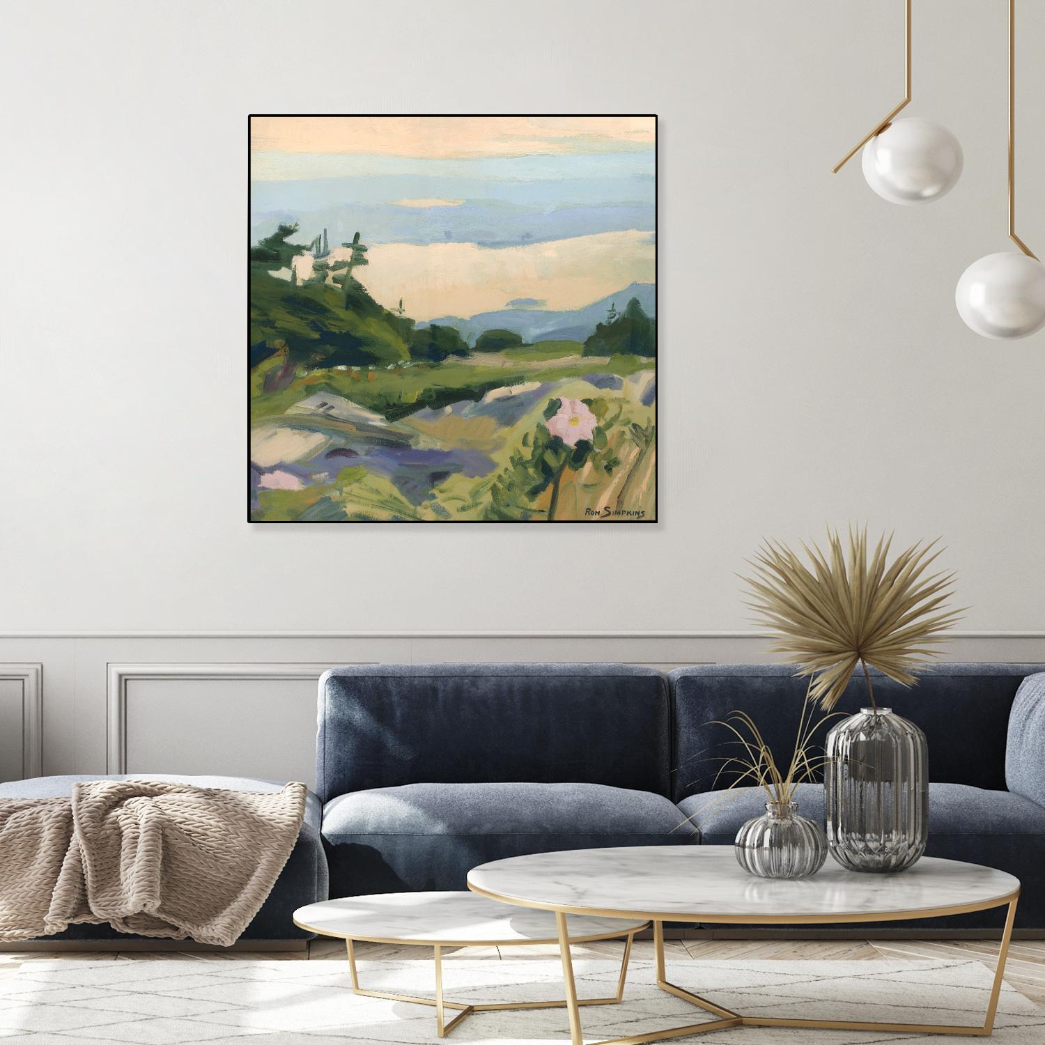 Top of the World by Ron Simpkins on GIANT ART - grey landscape