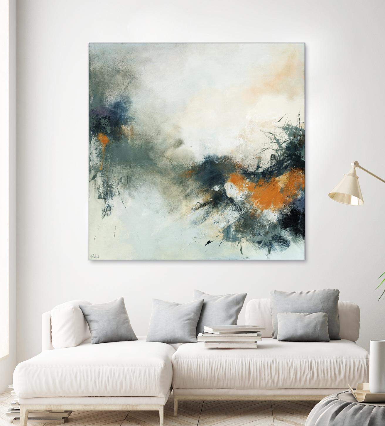 Transition by Roland Benoît on GIANT ART - orange abstract transparence