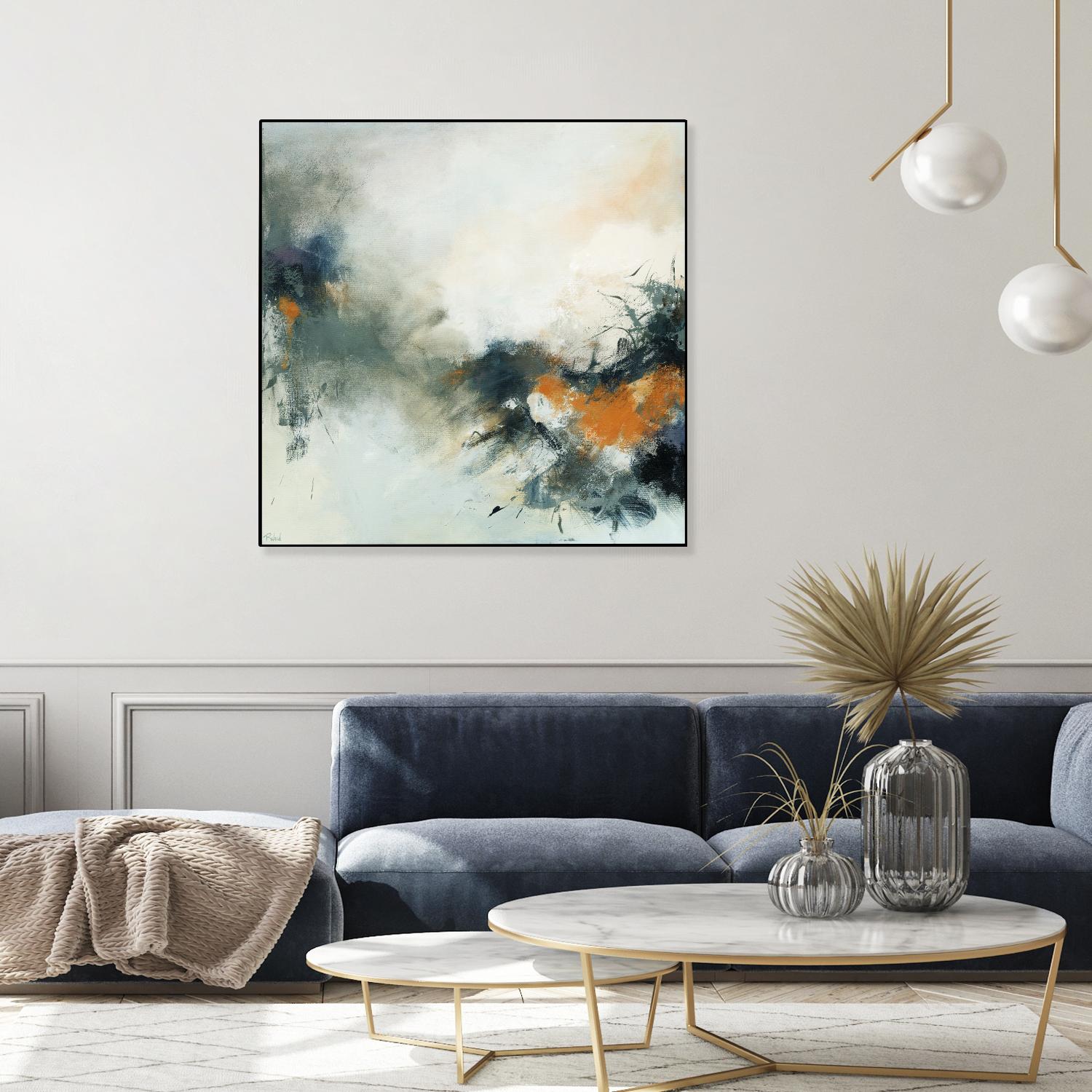 Transition by Roland Benoît on GIANT ART - orange abstract transparence