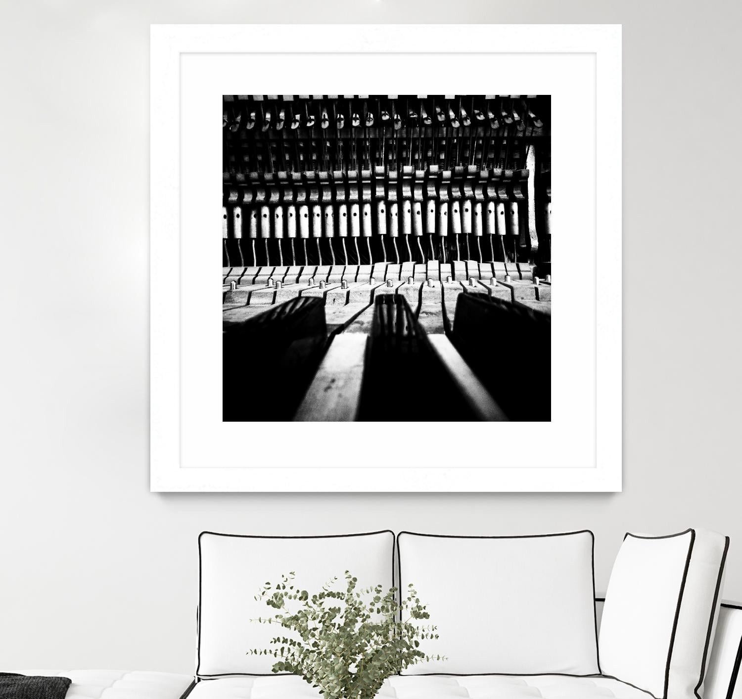 Piano V by Jean-François Dupuis on GIANT ART - white black & white piano