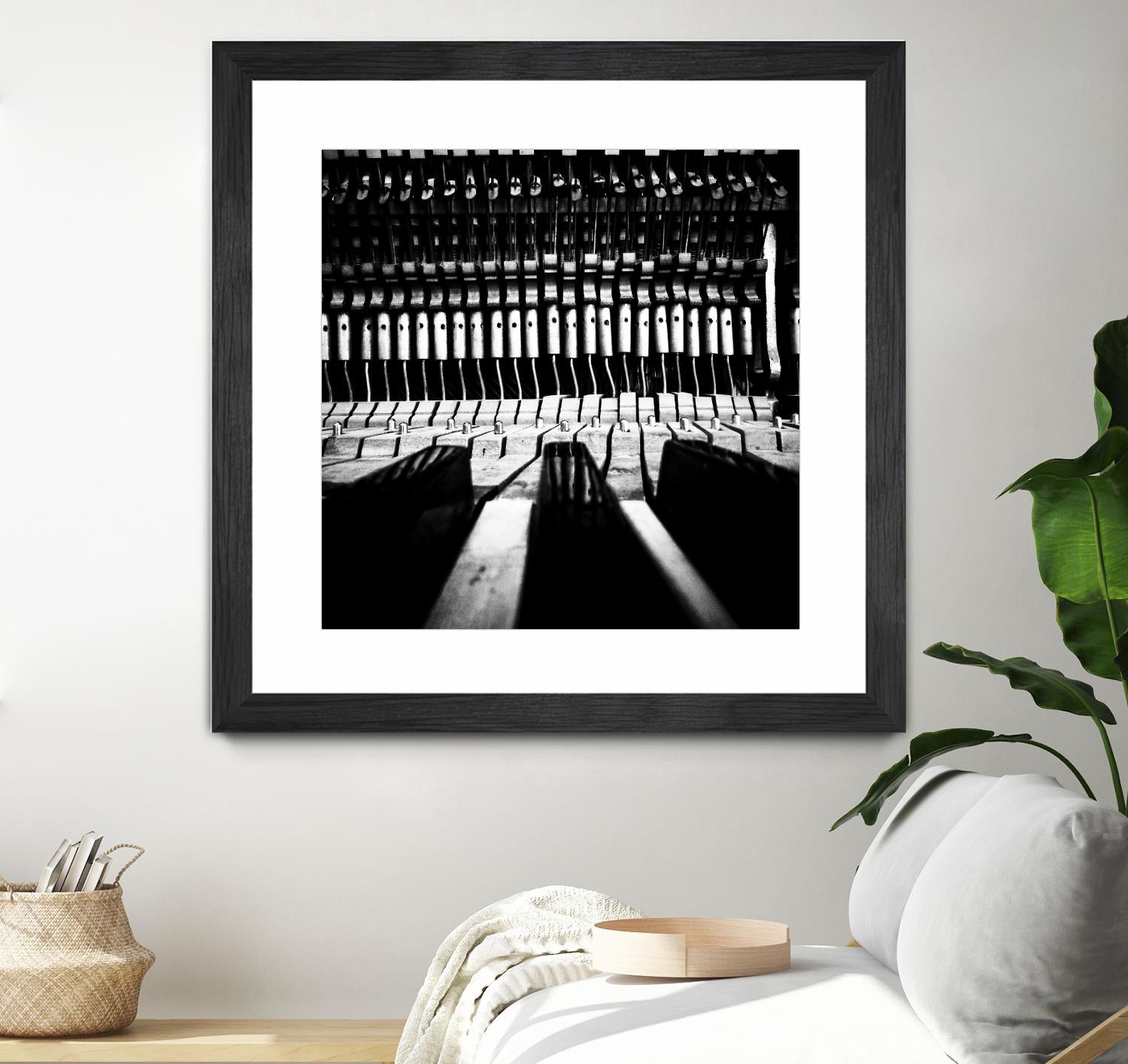 Piano V by Jean-François Dupuis on GIANT ART - white black & white piano
