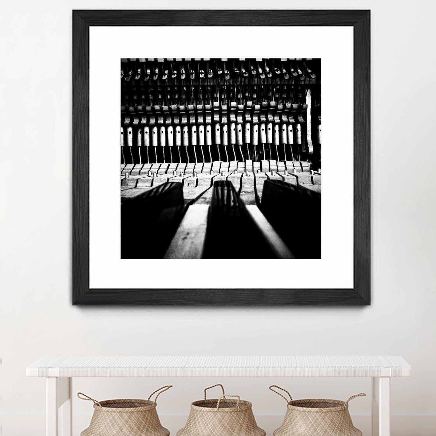 Piano V by Jean-François Dupuis on GIANT ART - white black & white piano