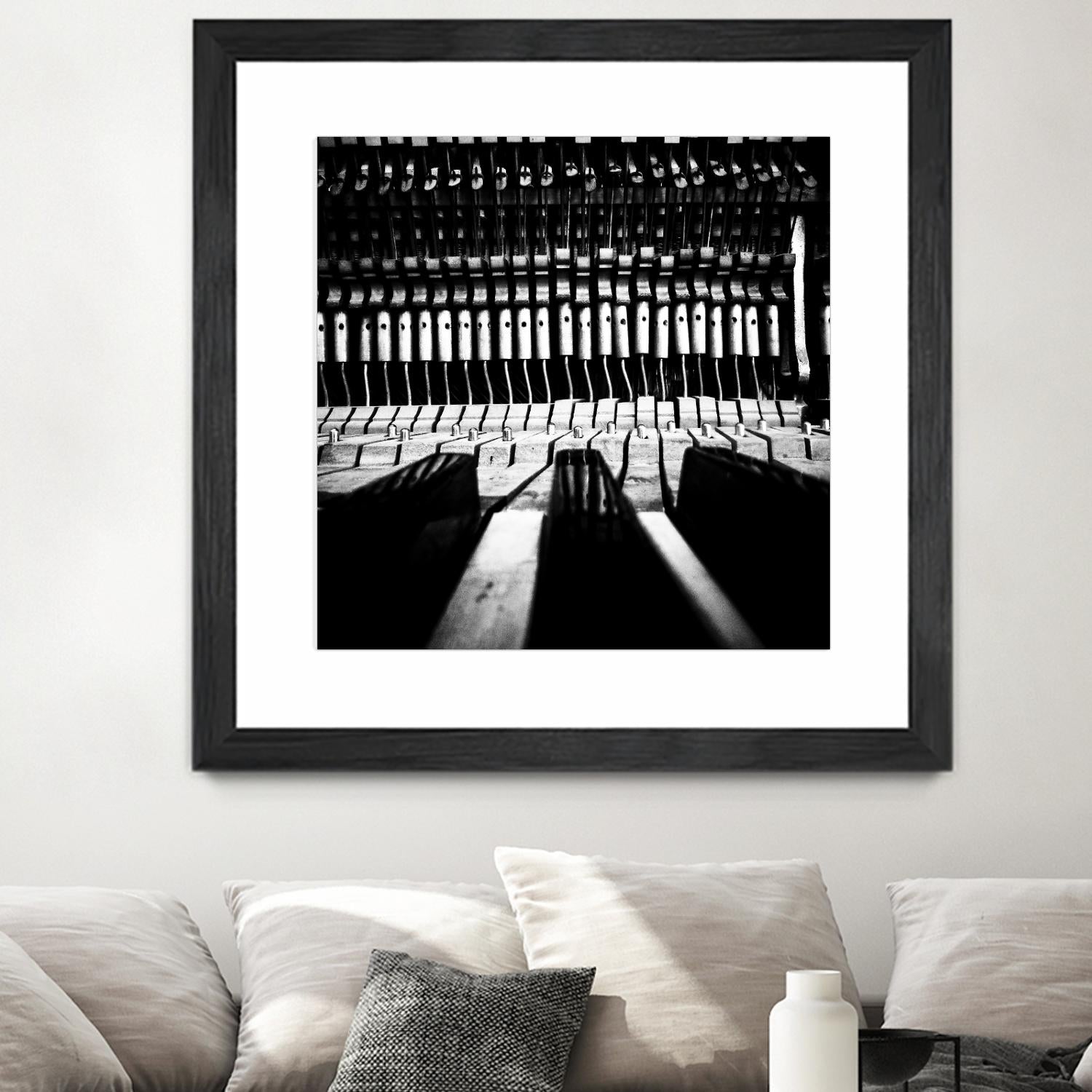 Piano V by Jean-François Dupuis on GIANT ART - white black & white piano