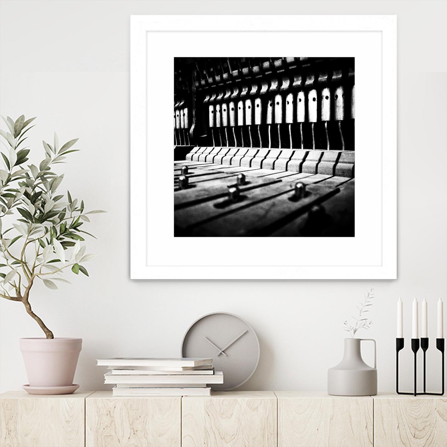 Piano VI by Jean-François Dupuis on GIANT ART - white black & white piano