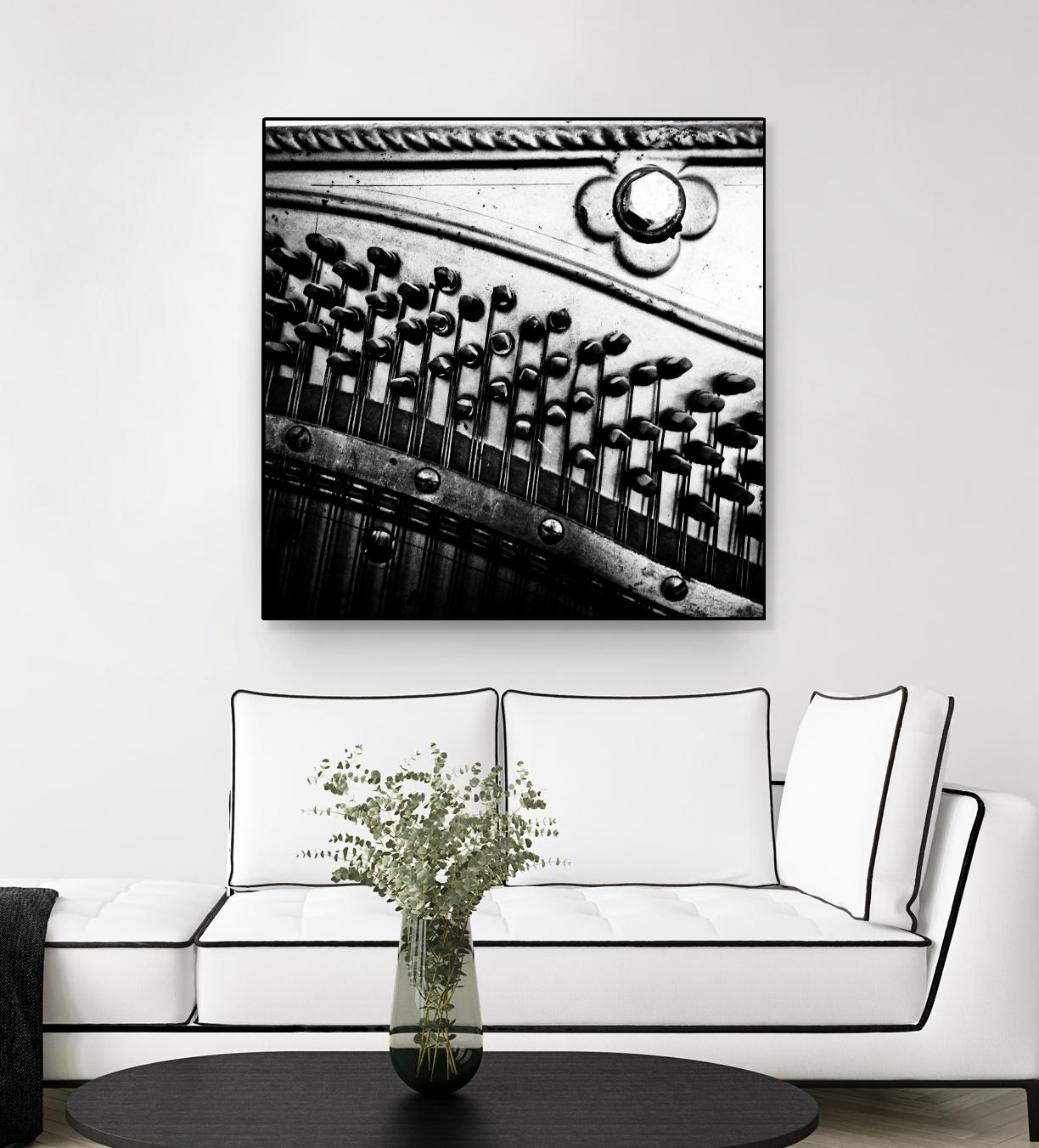 Piano VII by Jean-François Dupuis on GIANT ART - white black & white piano
