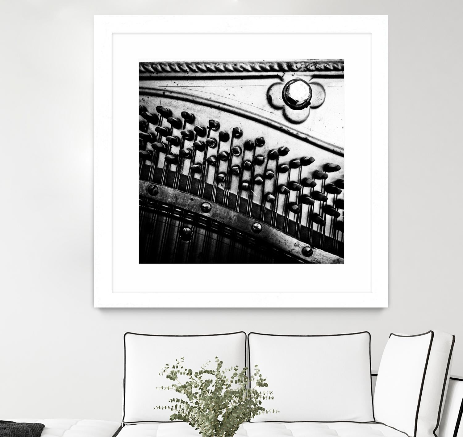 Piano VII by Jean-François Dupuis on GIANT ART - white black & white piano
