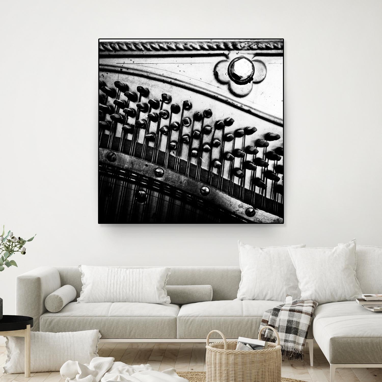 Piano VII by Jean-François Dupuis on GIANT ART - white black & white piano