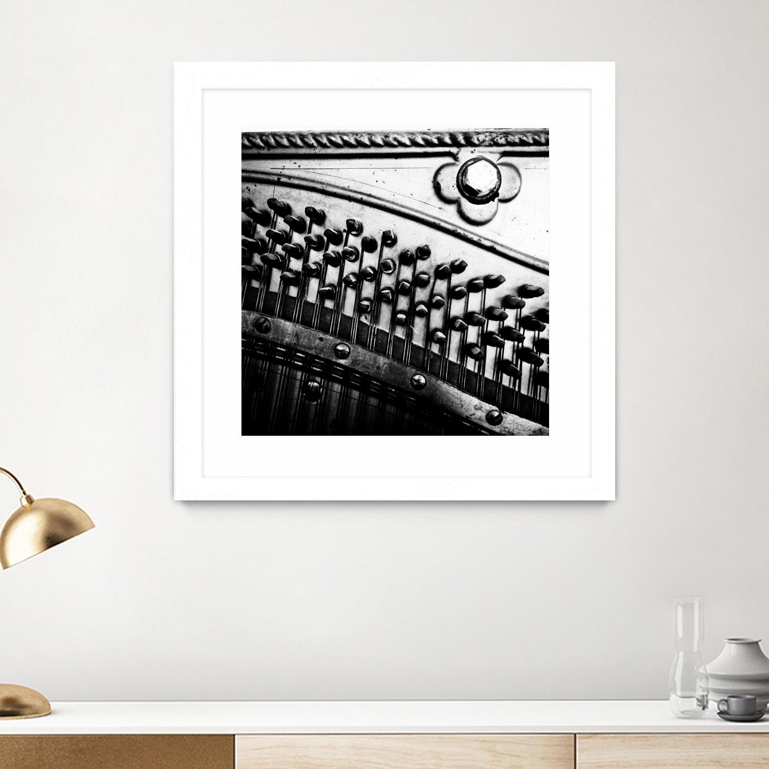 Piano VII by Jean-François Dupuis on GIANT ART - white black & white piano