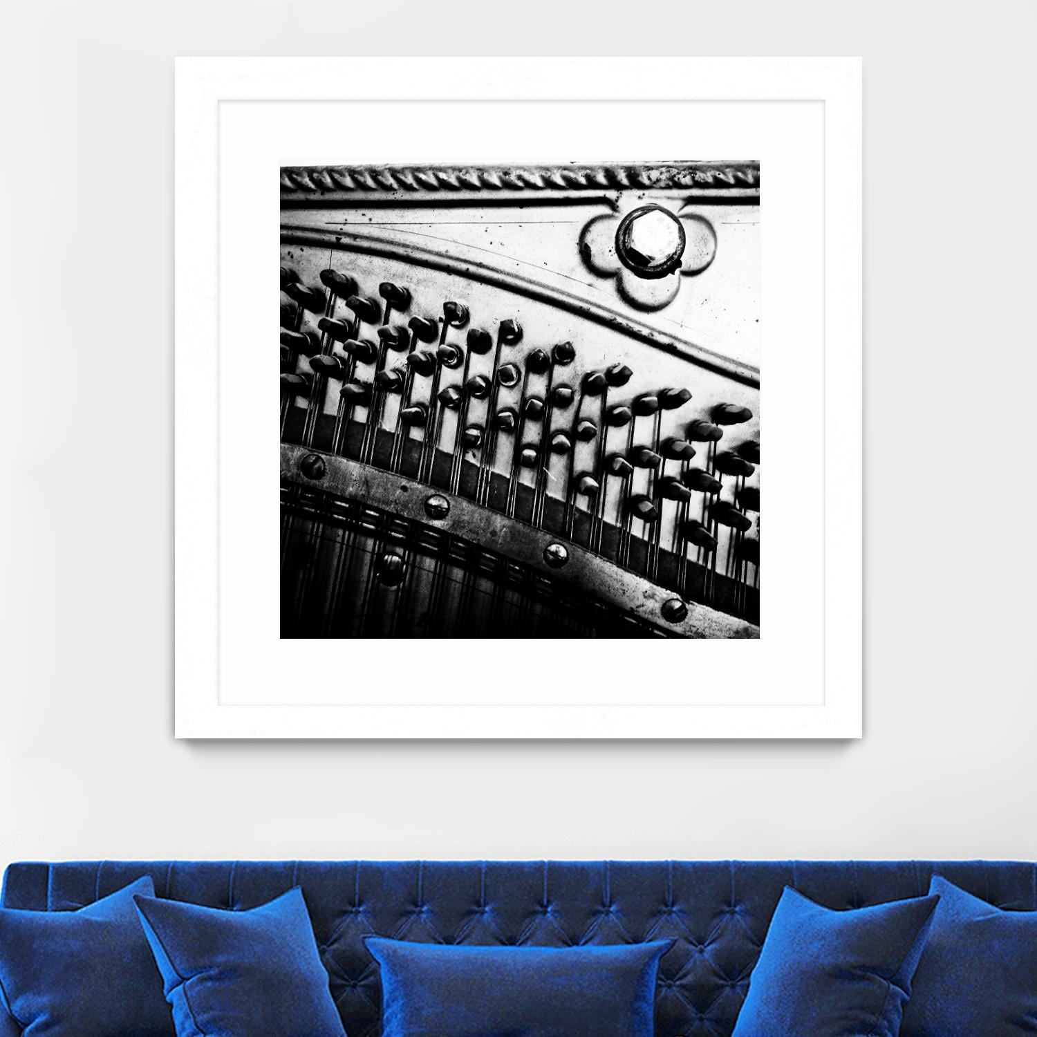 Piano VII by Jean-François Dupuis on GIANT ART - white black & white piano