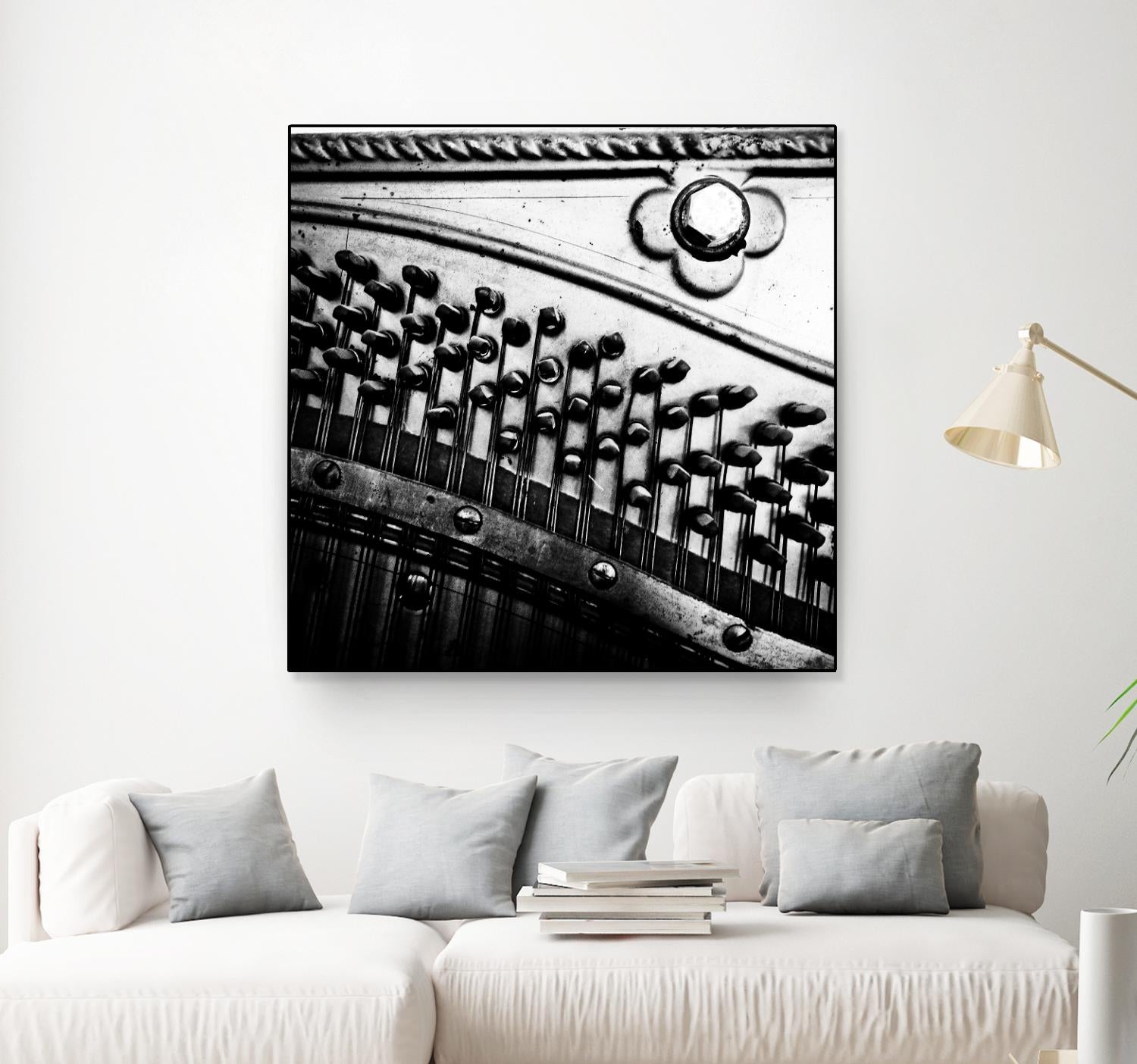 Piano VII by Jean-François Dupuis on GIANT ART - white black & white piano