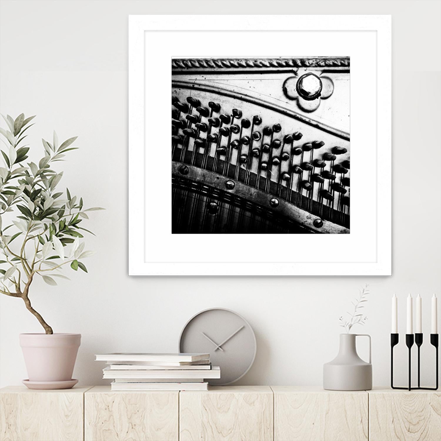 Piano VII by Jean-François Dupuis on GIANT ART - white black & white piano