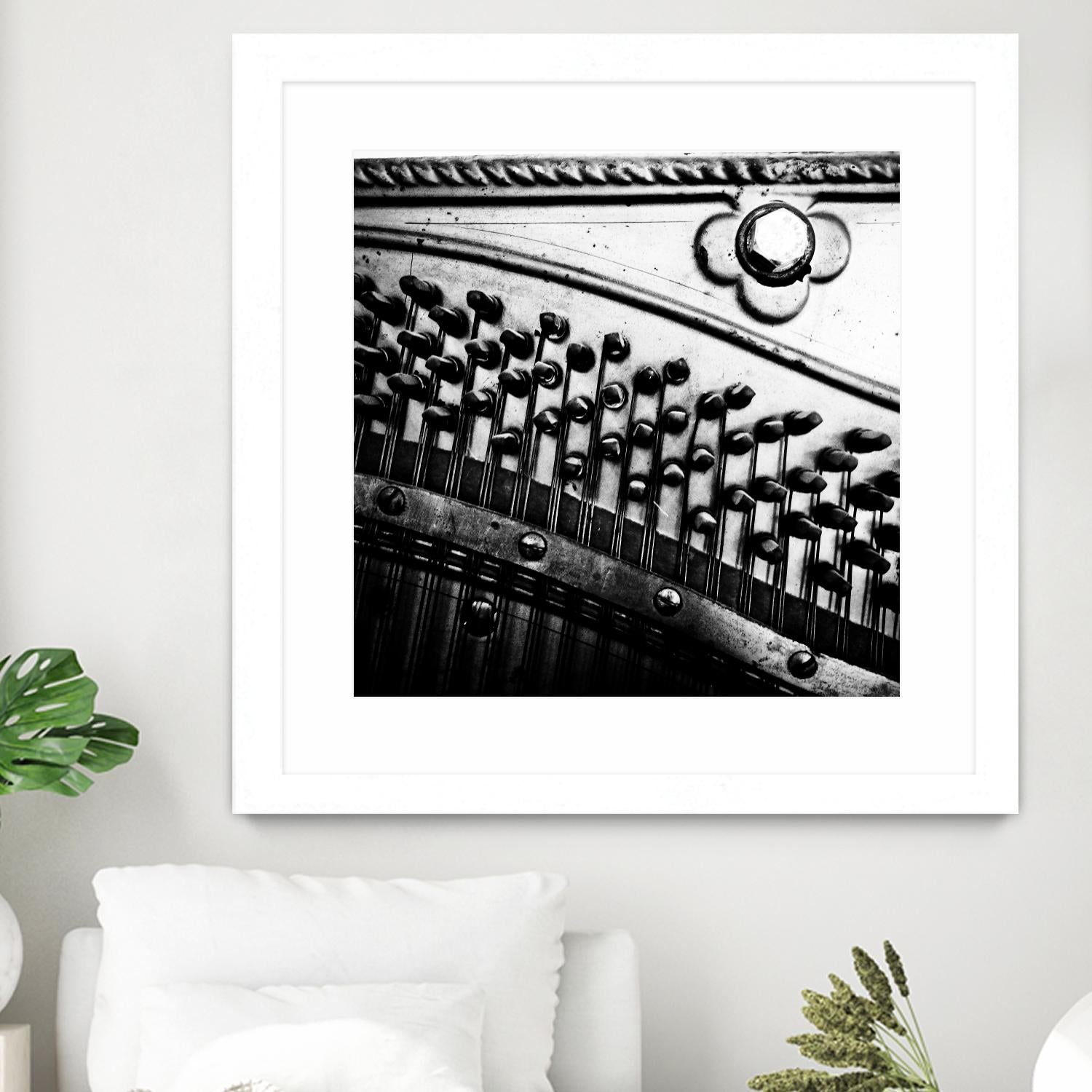 Piano VII by Jean-François Dupuis on GIANT ART - white black & white piano