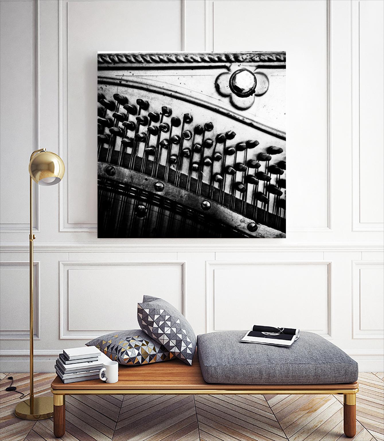 Piano VII by Jean-François Dupuis on GIANT ART - white black & white piano