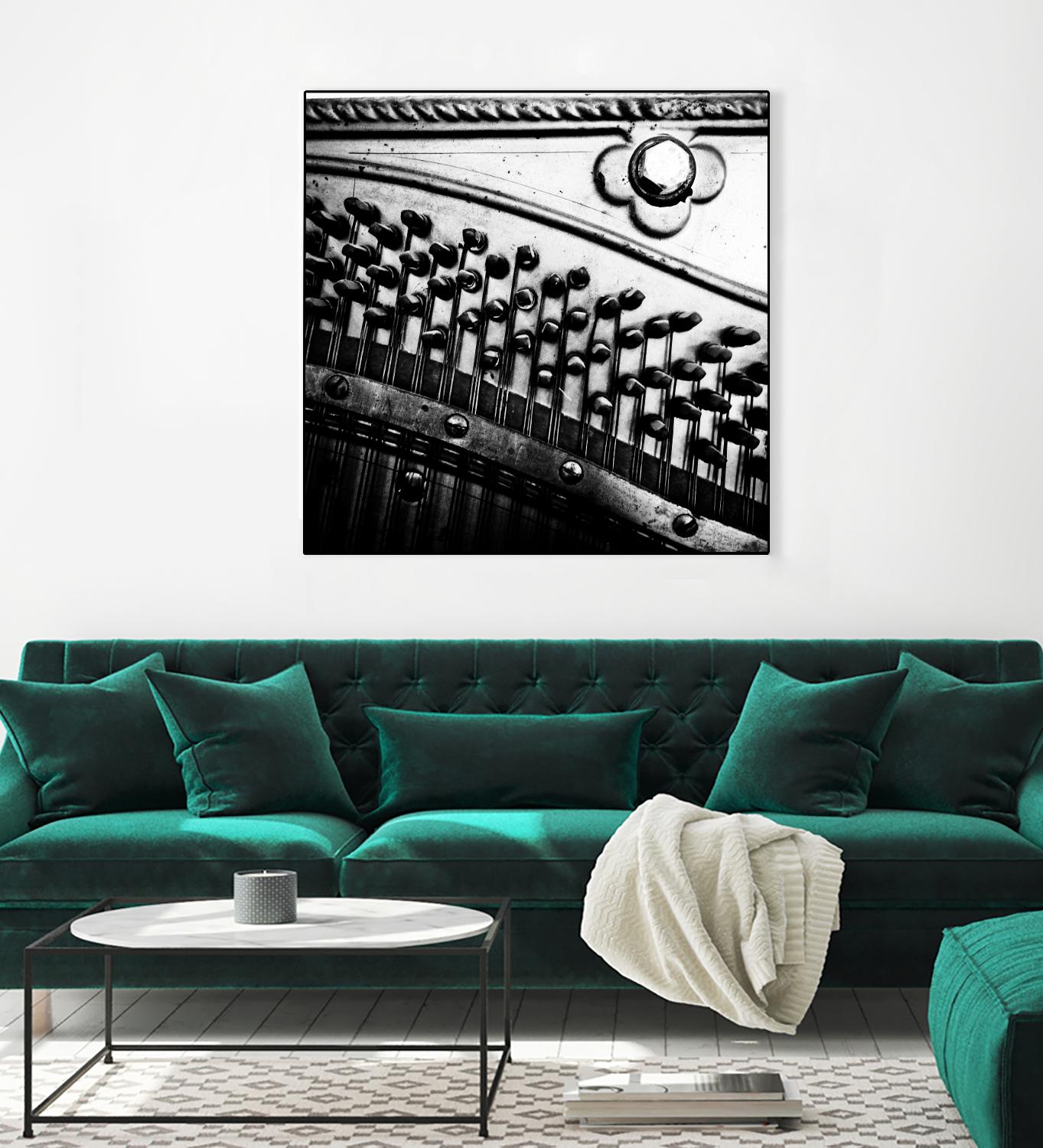Piano VII by Jean-François Dupuis on GIANT ART - white black & white piano