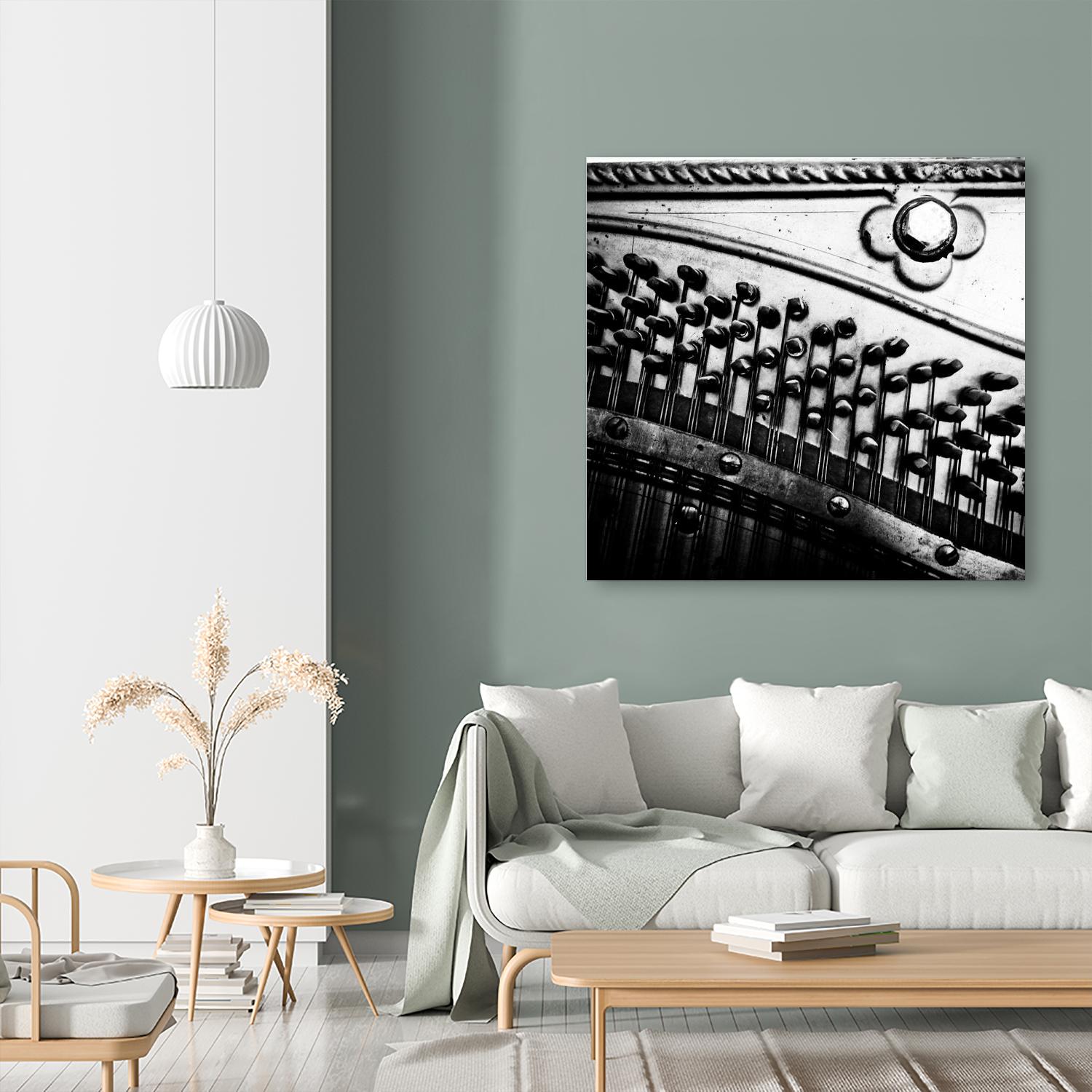 Piano VII by Jean-François Dupuis on GIANT ART - white black & white piano