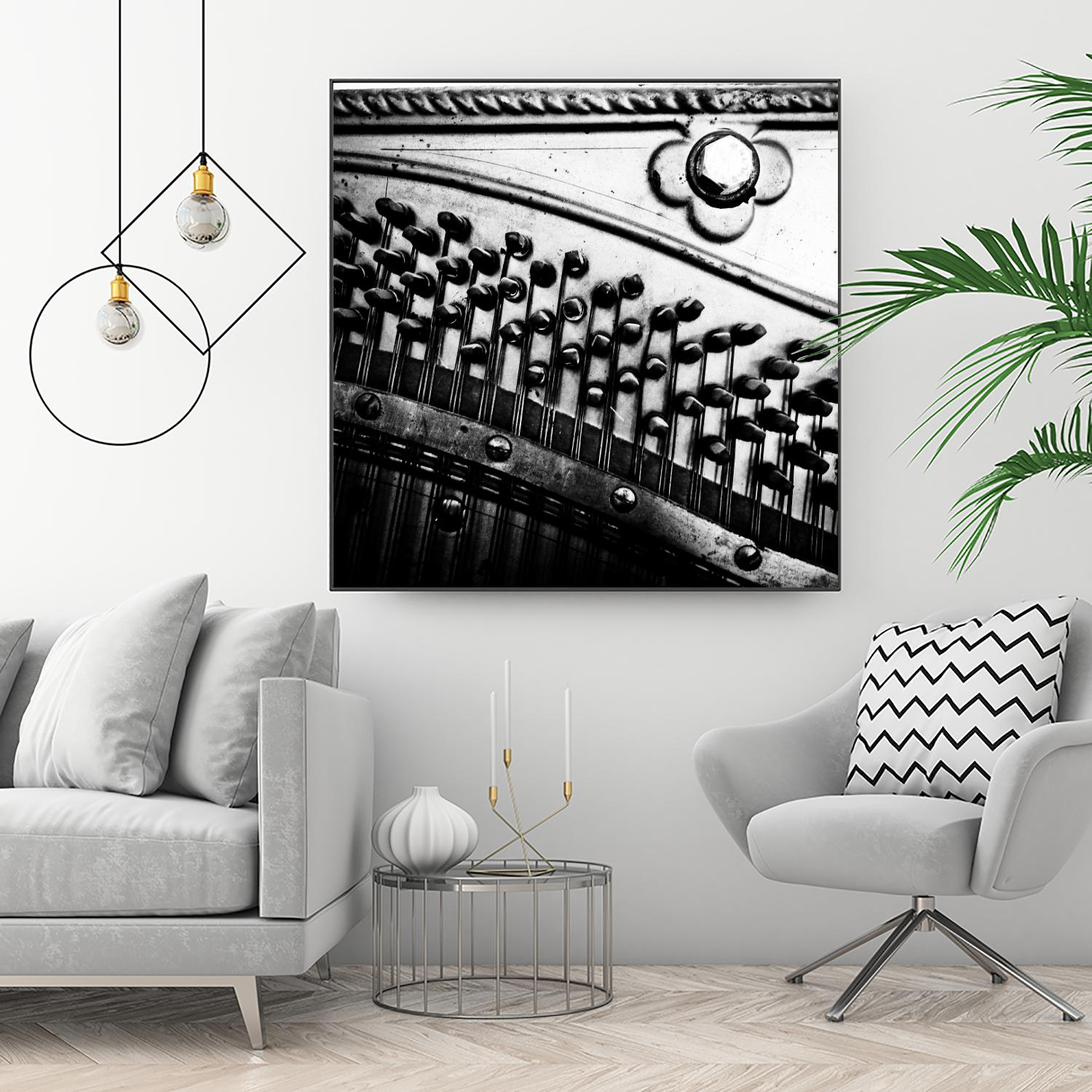 Piano VII by Jean-François Dupuis on GIANT ART - white black & white piano