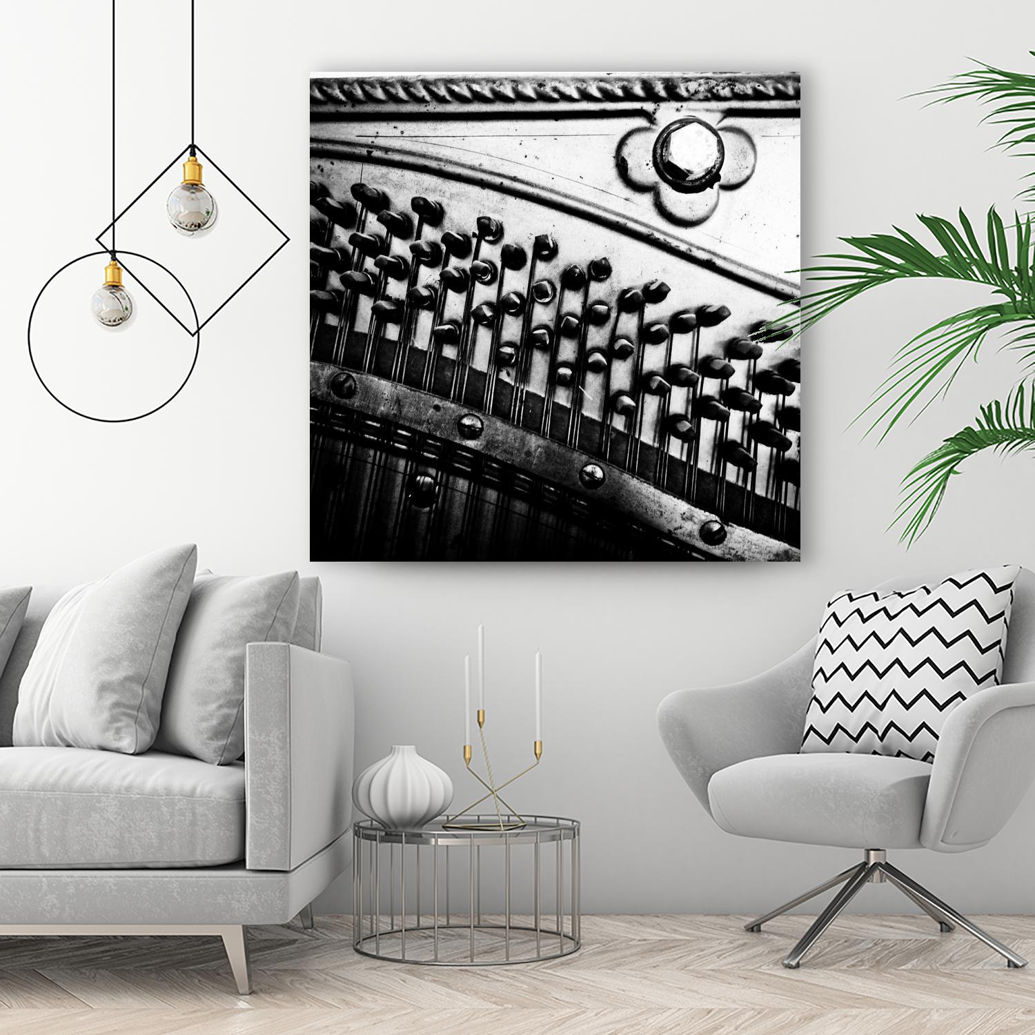 Piano VII by Jean-François Dupuis on GIANT ART - white black & white piano