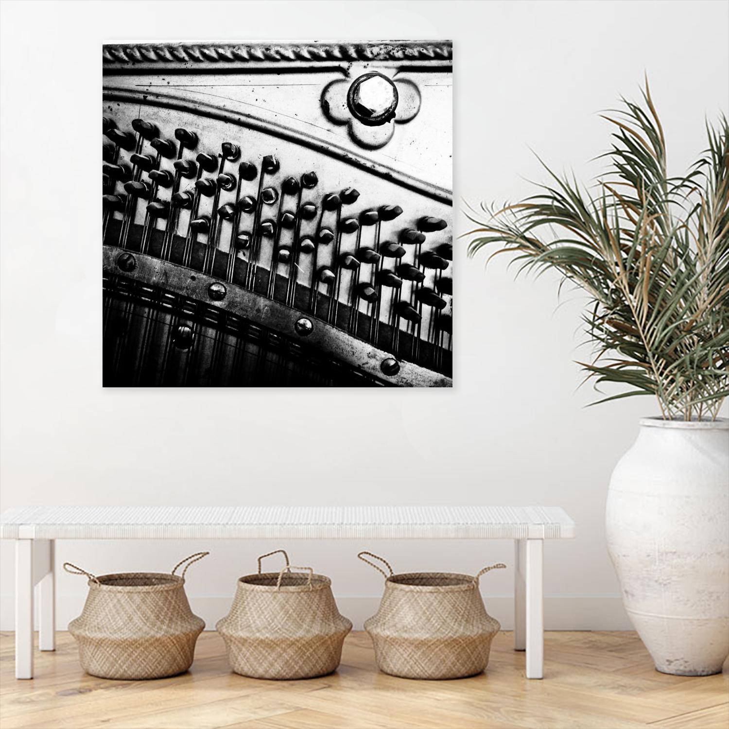 Piano VII by Jean-François Dupuis on GIANT ART - white black & white piano
