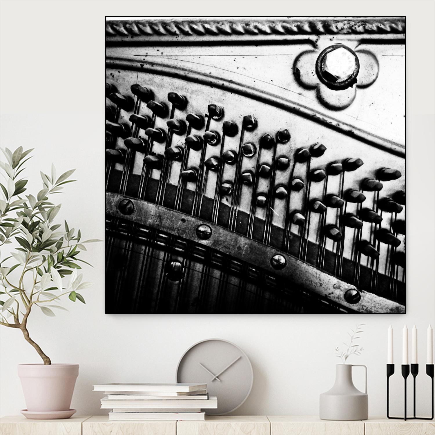 Piano VII by Jean-François Dupuis on GIANT ART - white black & white piano
