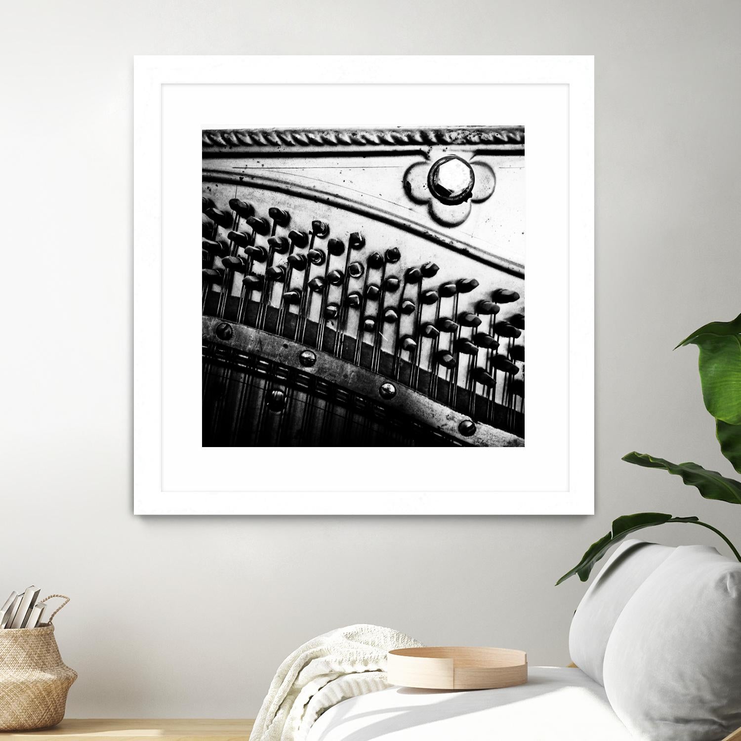 Piano VII by Jean-François Dupuis on GIANT ART - white black & white piano