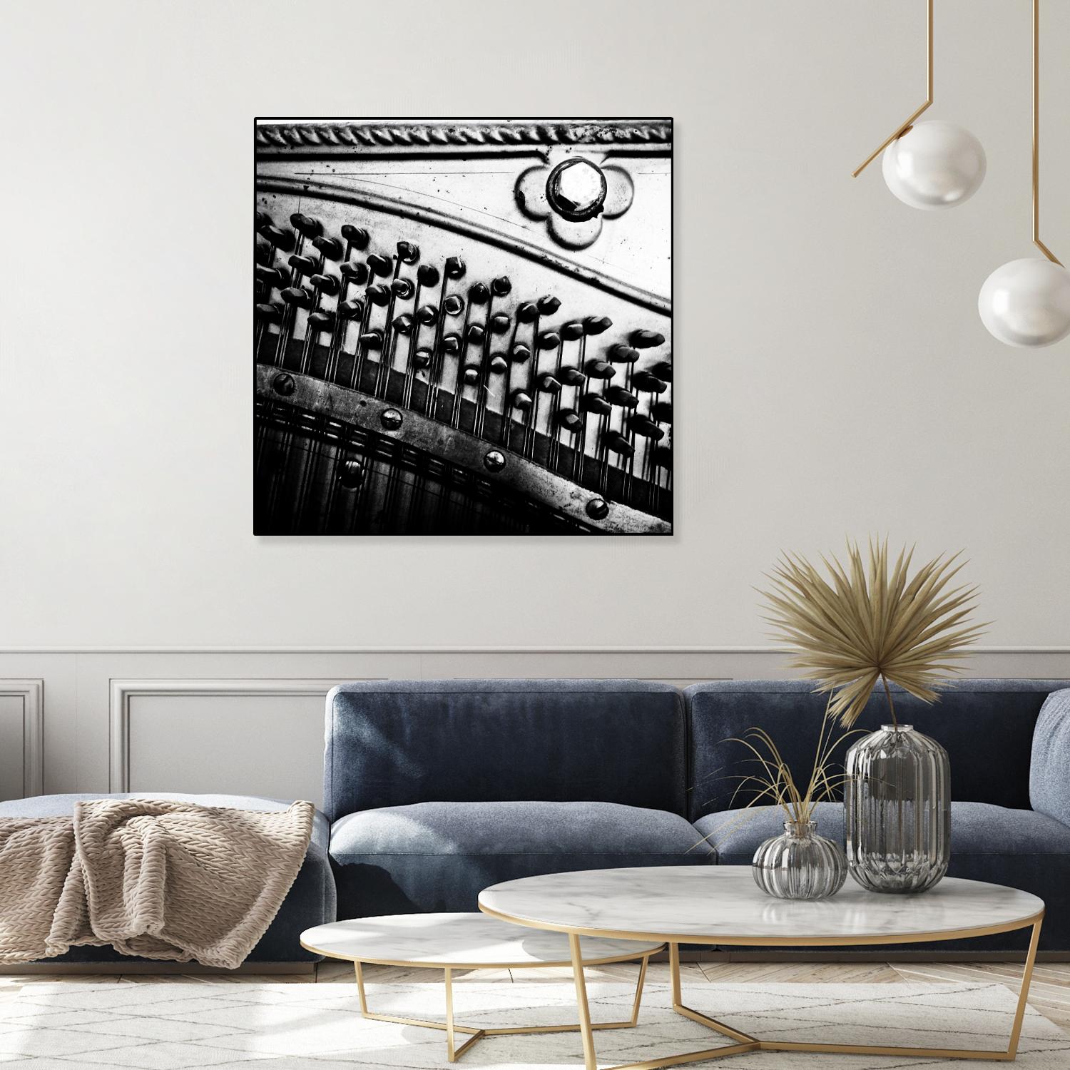 Piano VII by Jean-François Dupuis on GIANT ART - white black & white piano