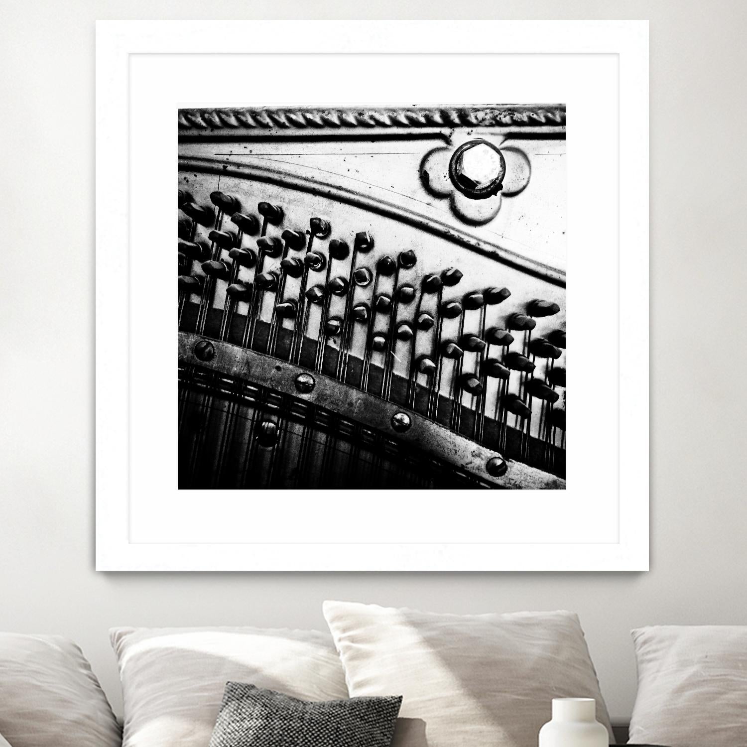 Piano VII by Jean-François Dupuis on GIANT ART - white black & white piano