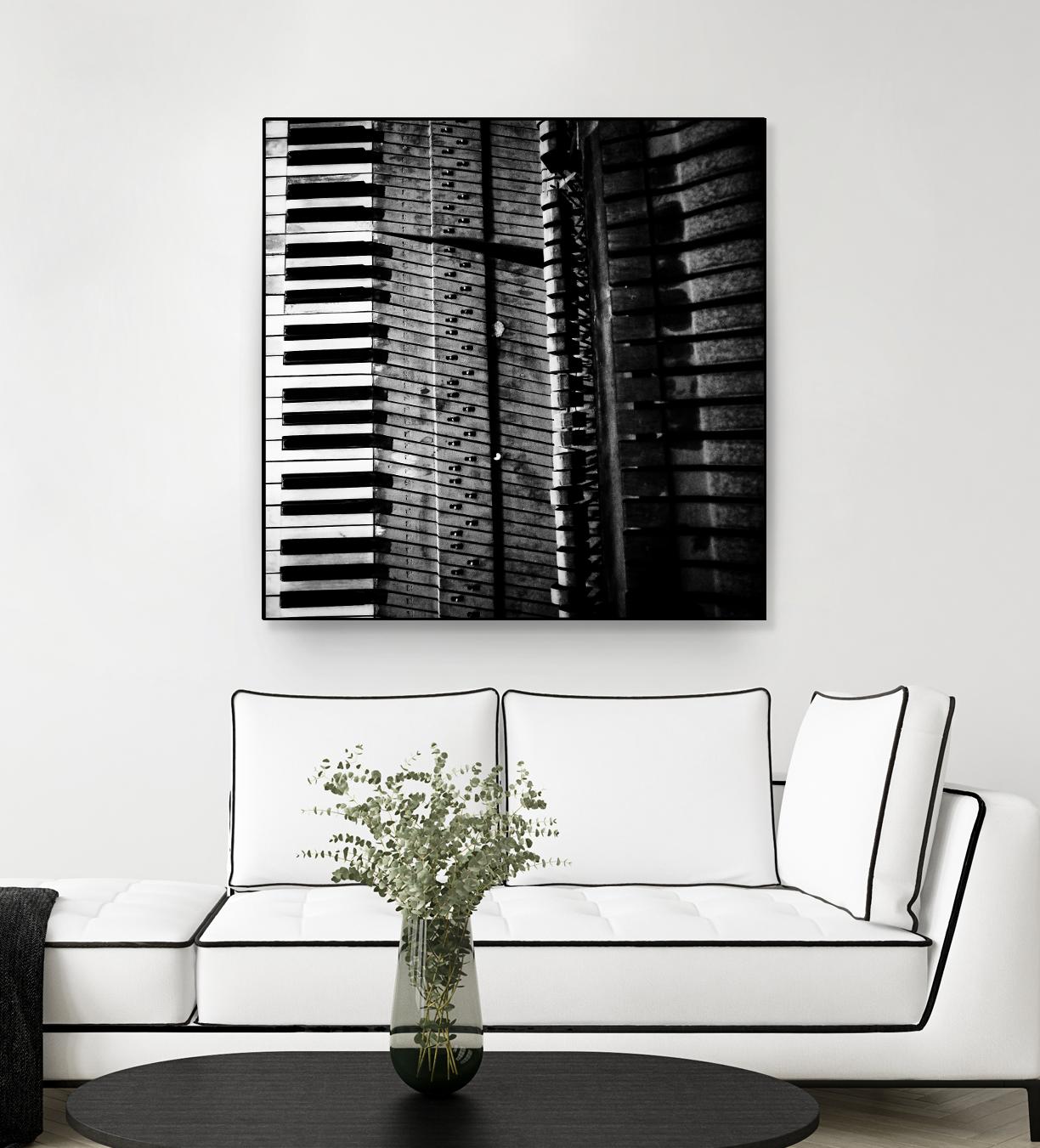 Piano VIII by Jean-François Dupuis on GIANT ART - white black & white piano key