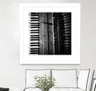 Piano VIII by Jean-François Dupuis on GIANT ART - white black & white piano key