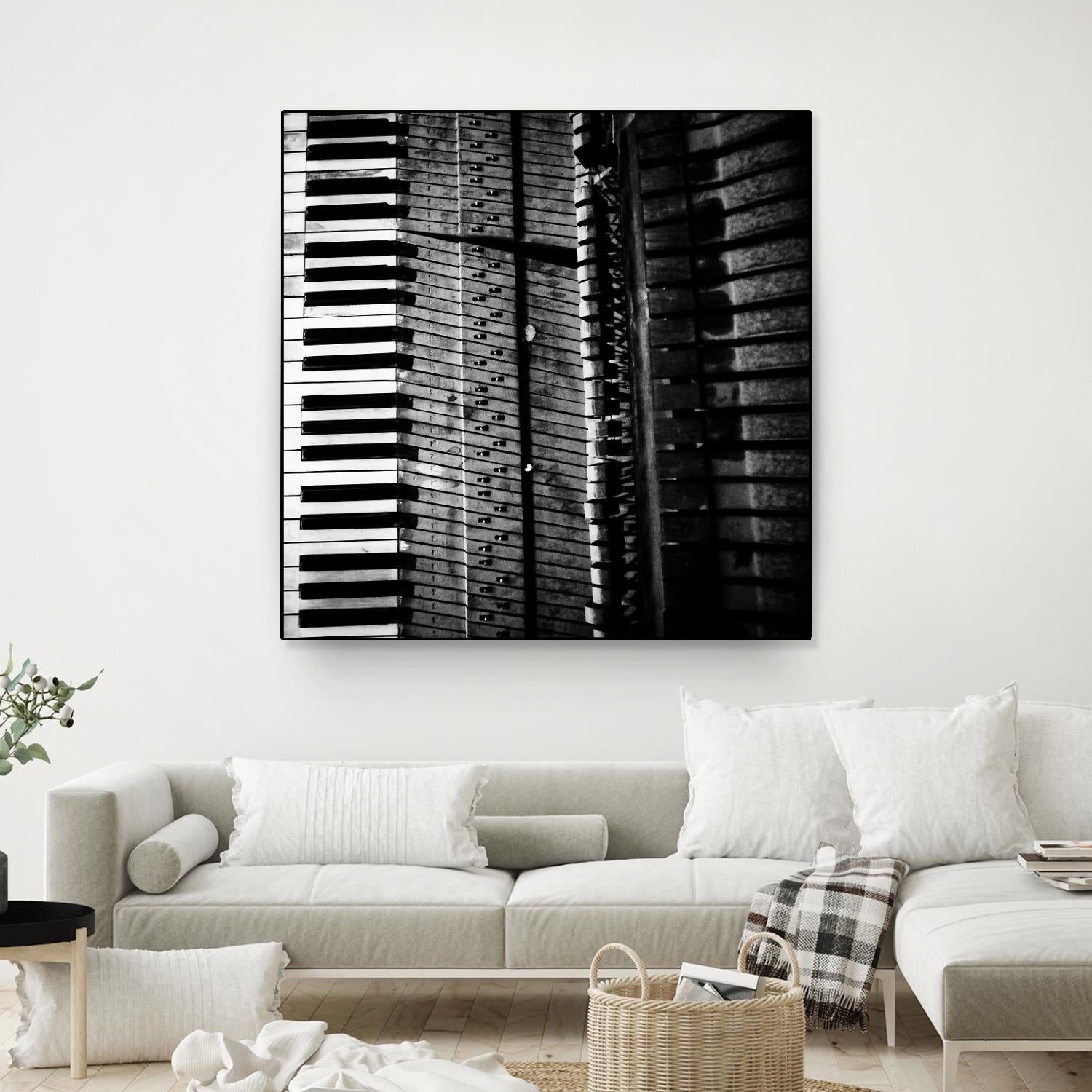 Piano VIII by Jean-François Dupuis on GIANT ART - white black & white piano key