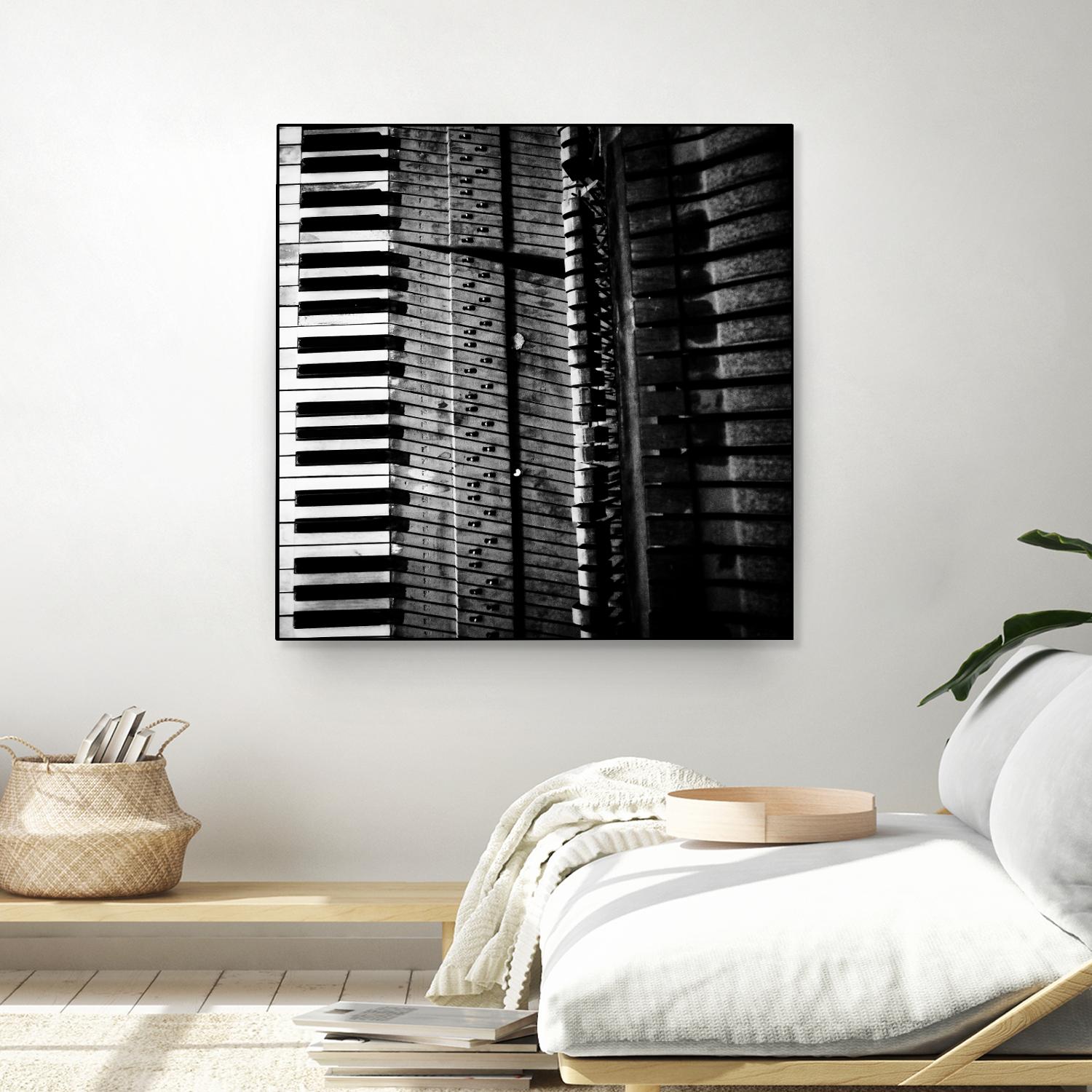Piano VIII by Jean-François Dupuis on GIANT ART - white black & white piano key