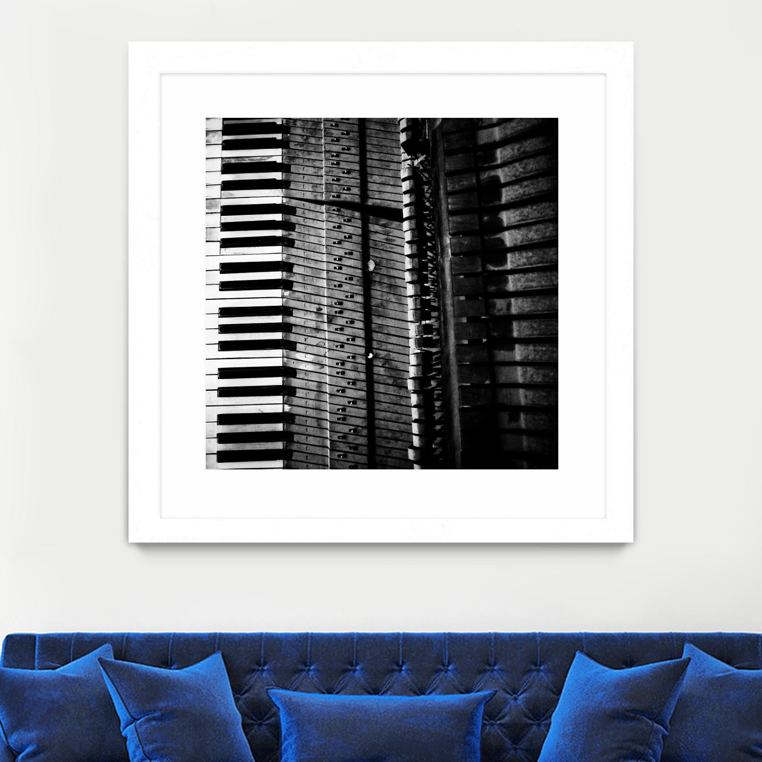 Piano VIII by Jean-François Dupuis on GIANT ART - white black & white piano key