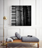 Piano VIII by Jean-François Dupuis on GIANT ART - white black & white piano key