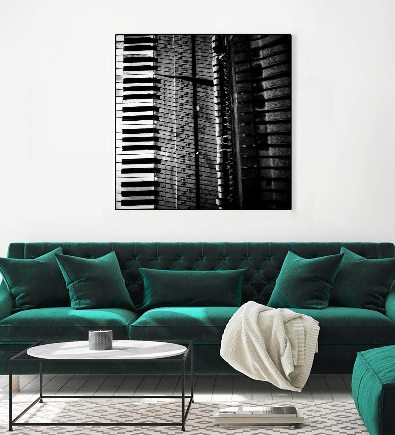 Piano VIII by Jean-François Dupuis on GIANT ART - white black & white piano key
