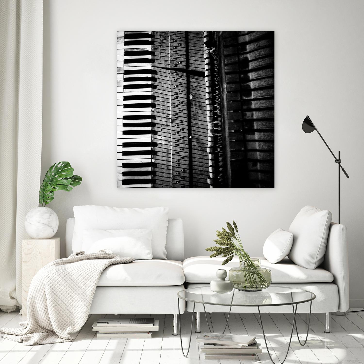 Piano VIII by Jean-François Dupuis on GIANT ART - white black & white piano key