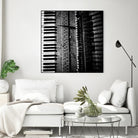 Piano VIII by Jean-François Dupuis on GIANT ART - white black & white piano key