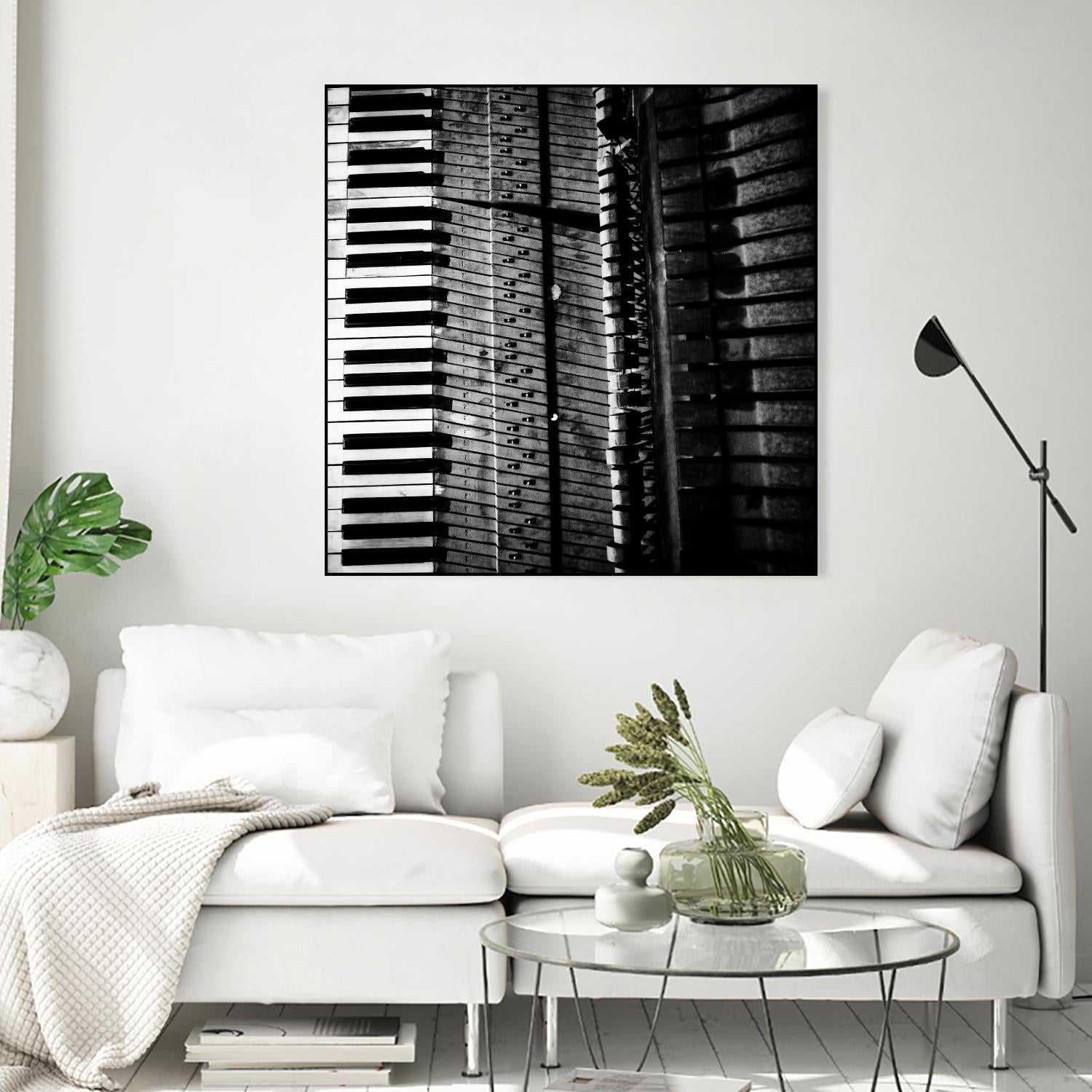Piano VIII by Jean-François Dupuis on GIANT ART - white black & white piano key
