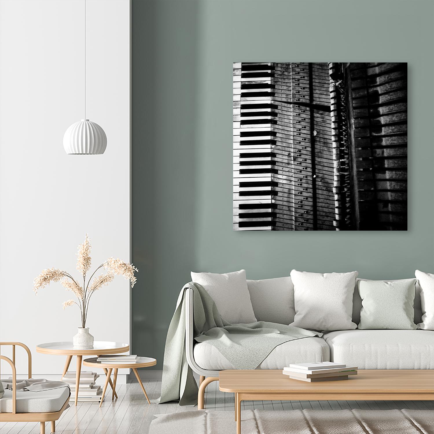 Piano VIII by Jean-François Dupuis on GIANT ART - white black & white piano key