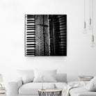 Piano VIII by Jean-François Dupuis on GIANT ART - white black & white piano key